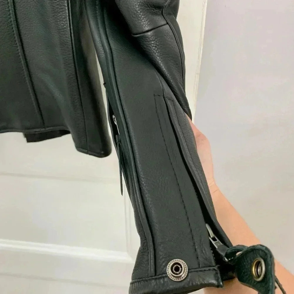 Genuine Leather Vintage Jacket sz small - Picture 15 of 16